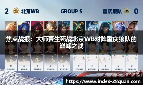 焦点战报：大师赛生死战北京WB对阵重庆狼队的巅峰之战